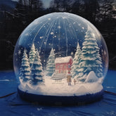 NB-TE051 Christmas bounce house people inside giant inflatable snow globe 4m for photo booth use